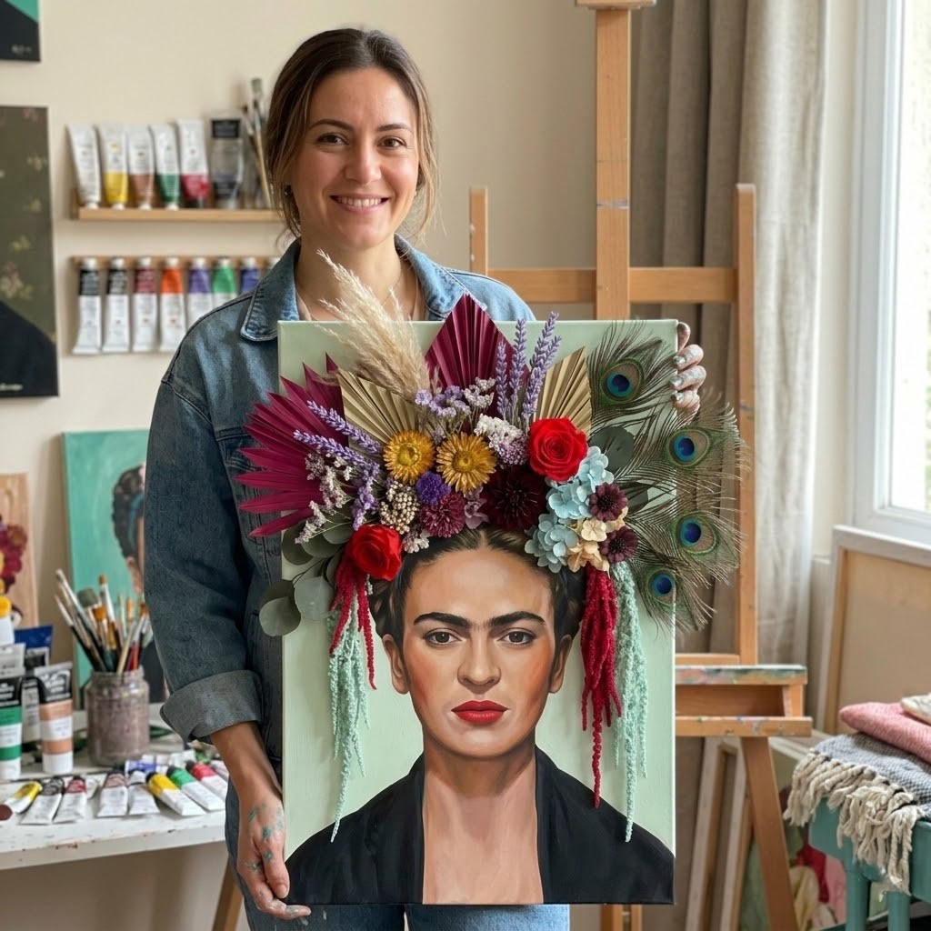 Çiçek Tablo Tasarımı Atölyesi