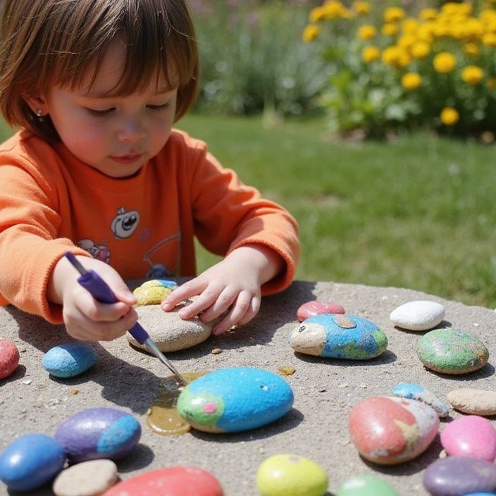 Çocuk Taş Boyama Atölyesi